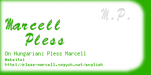 marcell pless business card